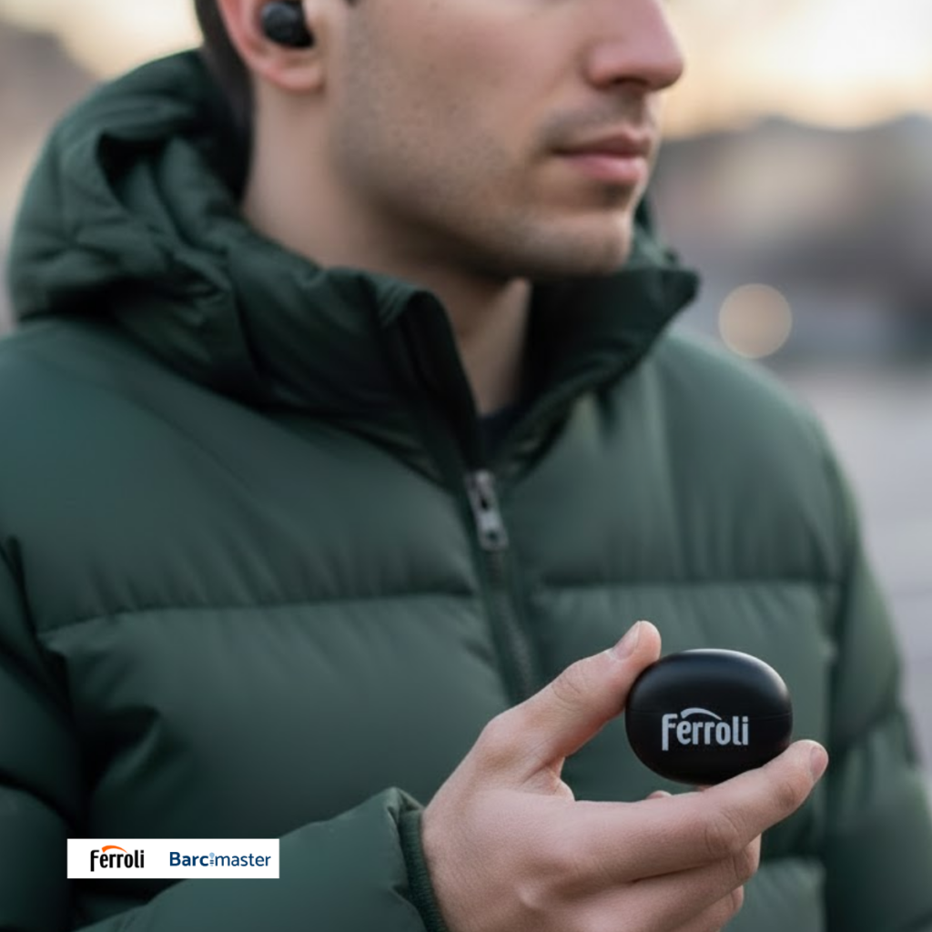 Auriculares inalámbricos con logo