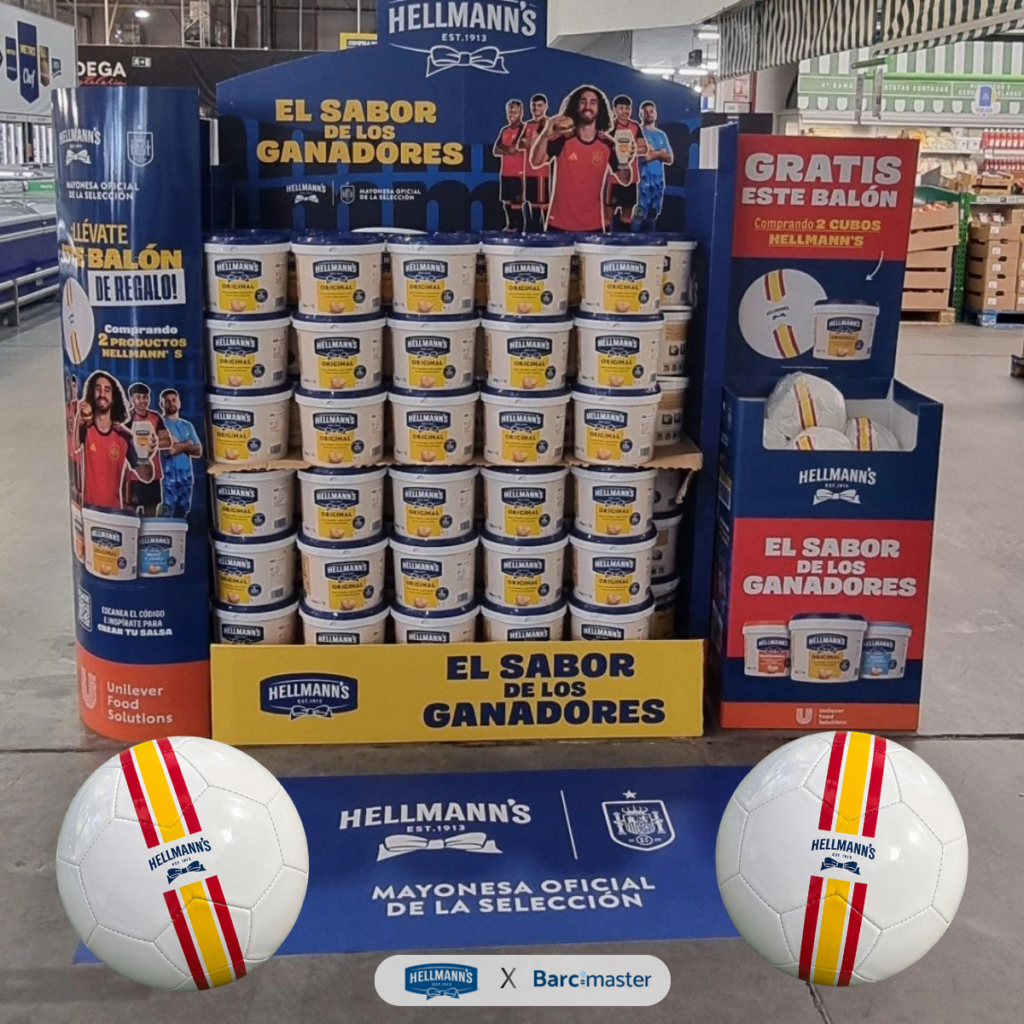 HELLMANN'S x BARCIMASTER ı Golazo en retail junto a Hellmann's 
